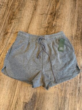 wild fable Gray Elastic Drawstring Athletic Shorts